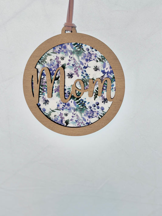 Purple Bloom Car Charm/Sun Catcher – Mom, Nana, or Grandma