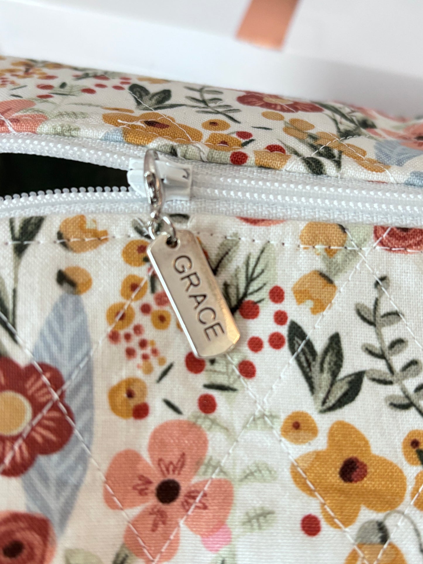 Quilted Makeup Bag – Handmade Faith-Based Gift