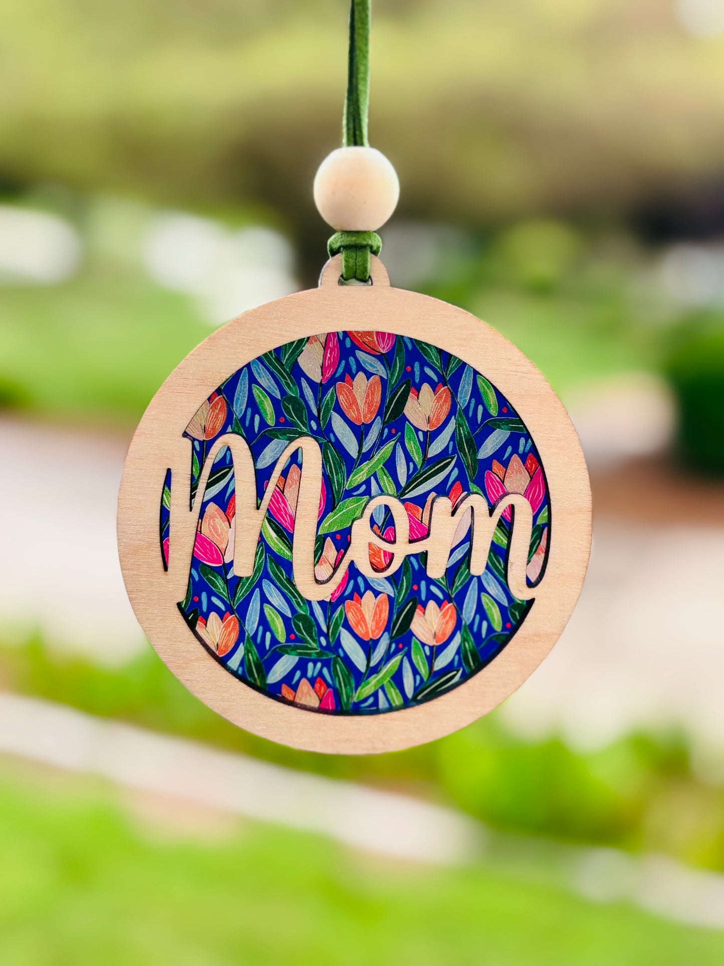 Tulip Bloom Car Charm/Suncatcher – Mom, Nana, or Grandma