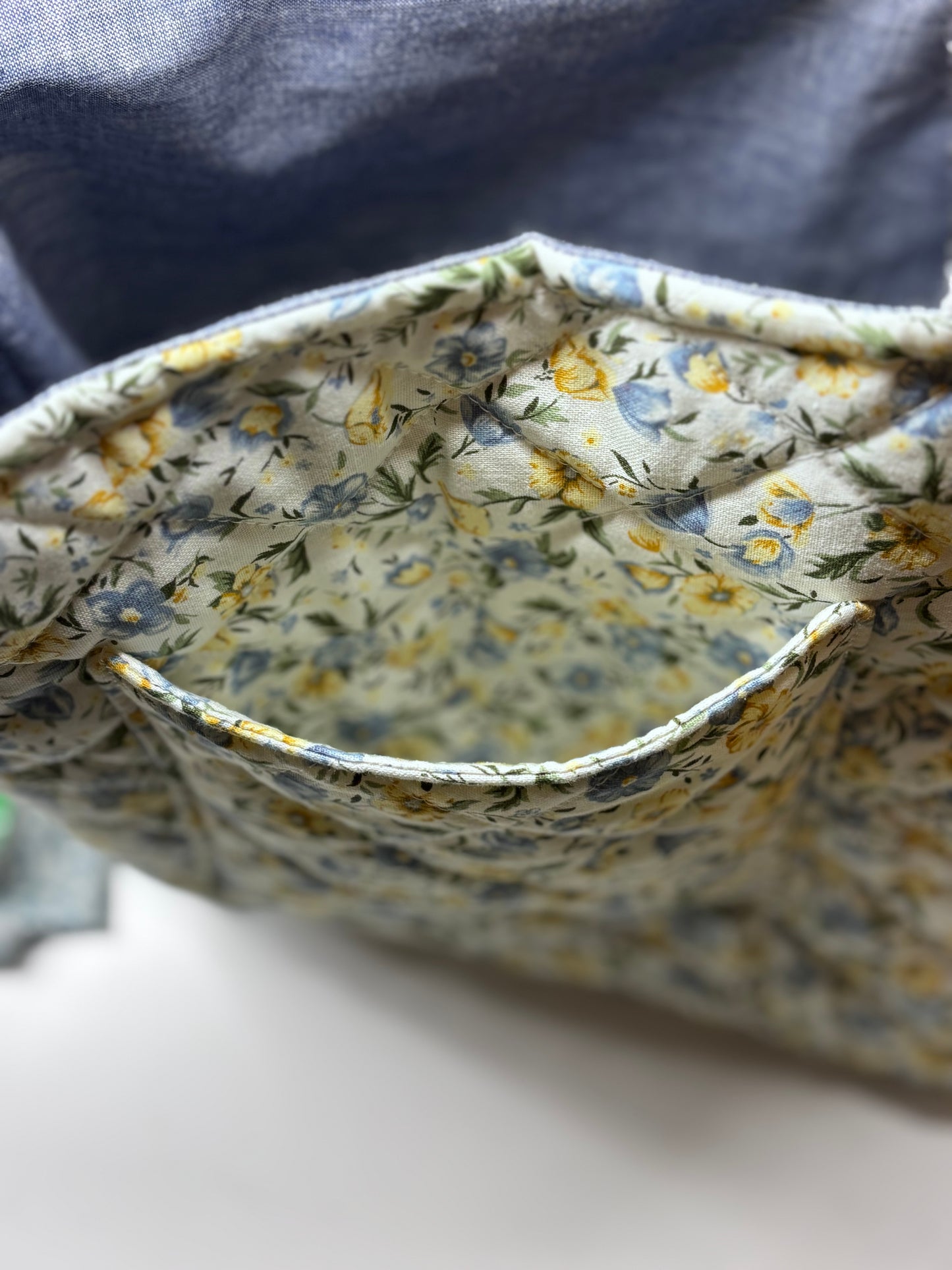 Floral Faith Quilted Tote – Lined, Handmade & Ready for Everyday Grace