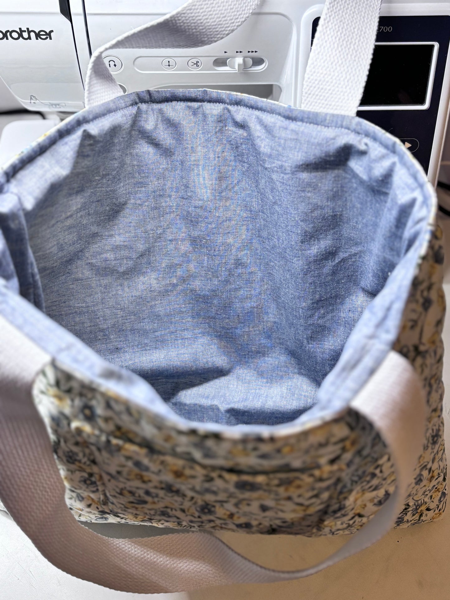 Floral Faith Quilted Tote – Lined, Handmade & Ready for Everyday Grace