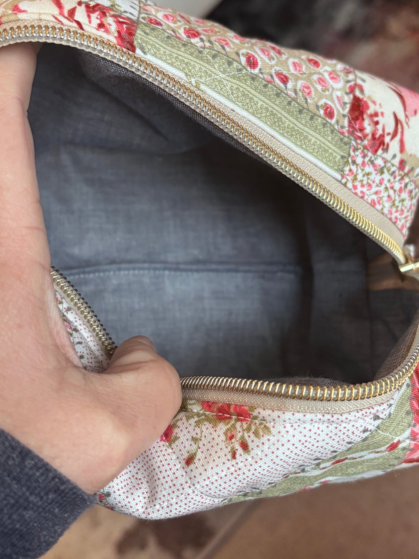 Quilted Makeup Bag – Handmade Faith-Based Gift