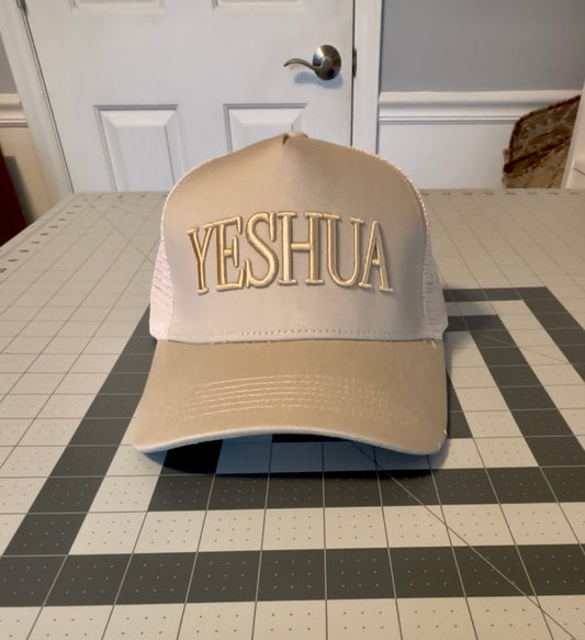 Yeshua Hat – Christian Trucker Cap with Embroidered Lettering