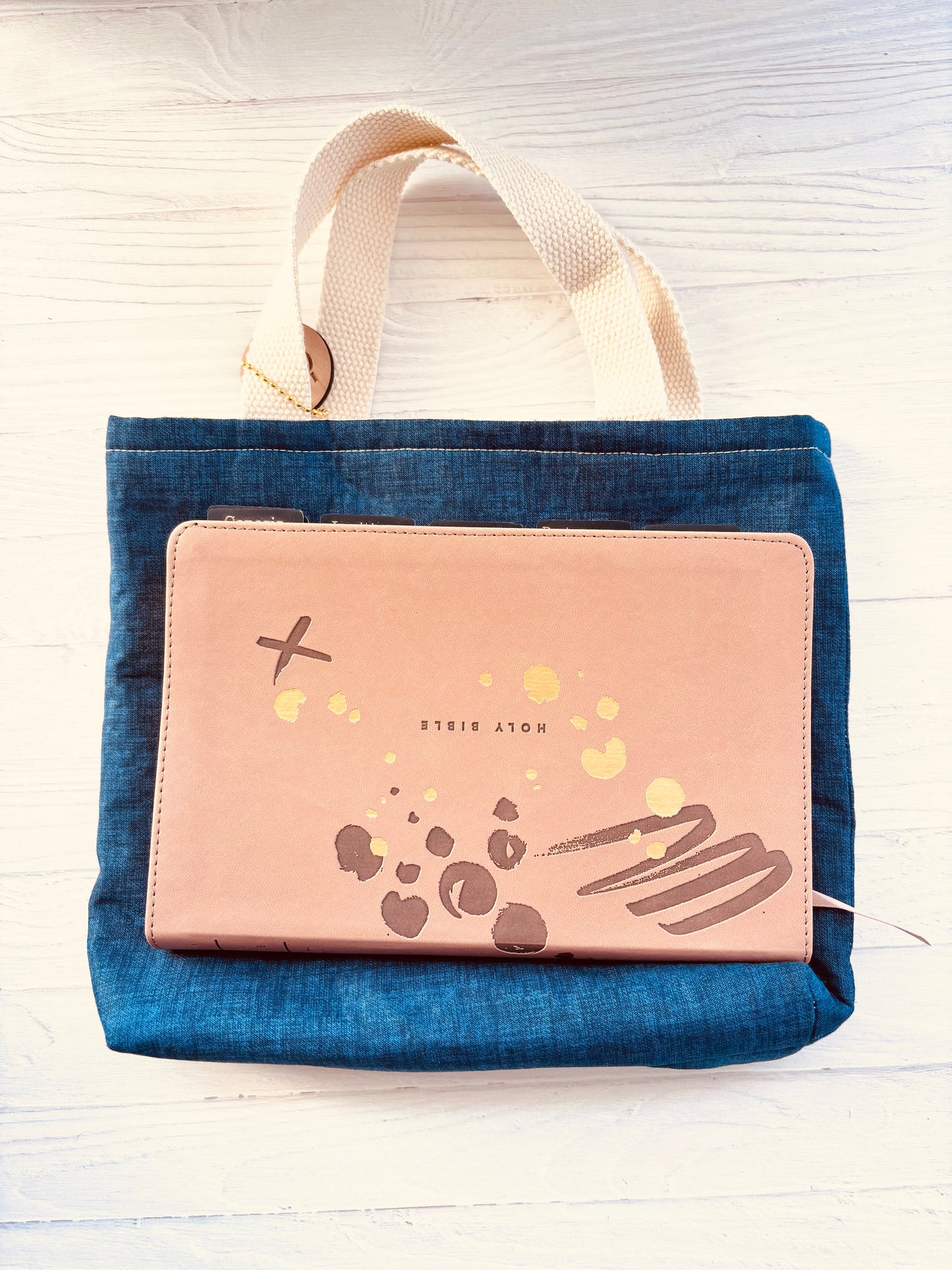 Handmade Bible Tote Bag – Christian Gift