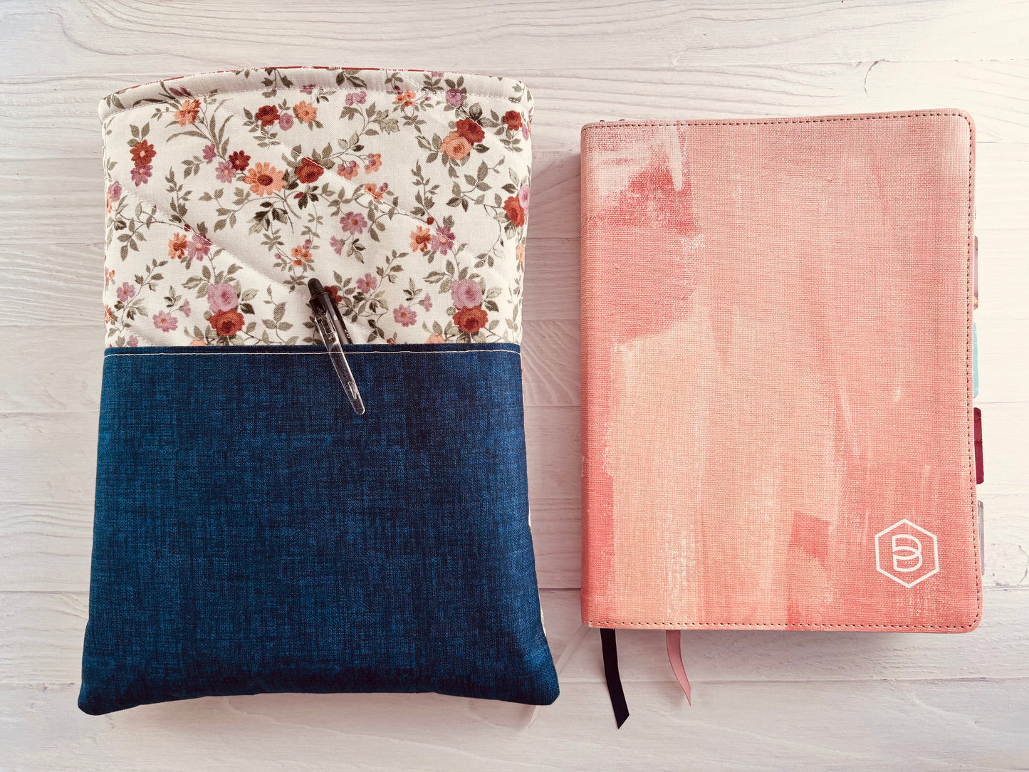 Handmade Quilted Bible Sleeve with Pocket