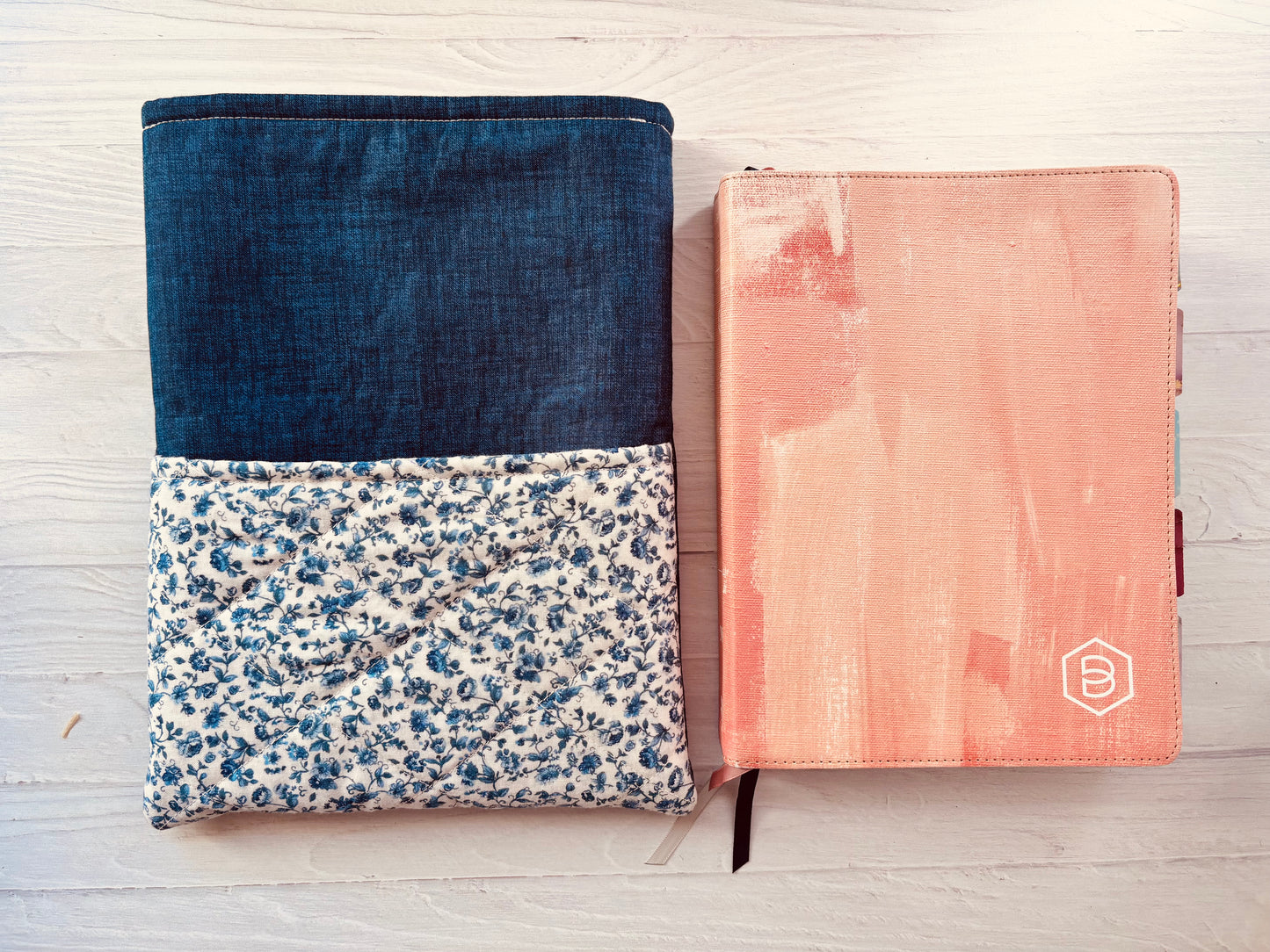 Handmade Quilted Bible Sleeve with Pocket
