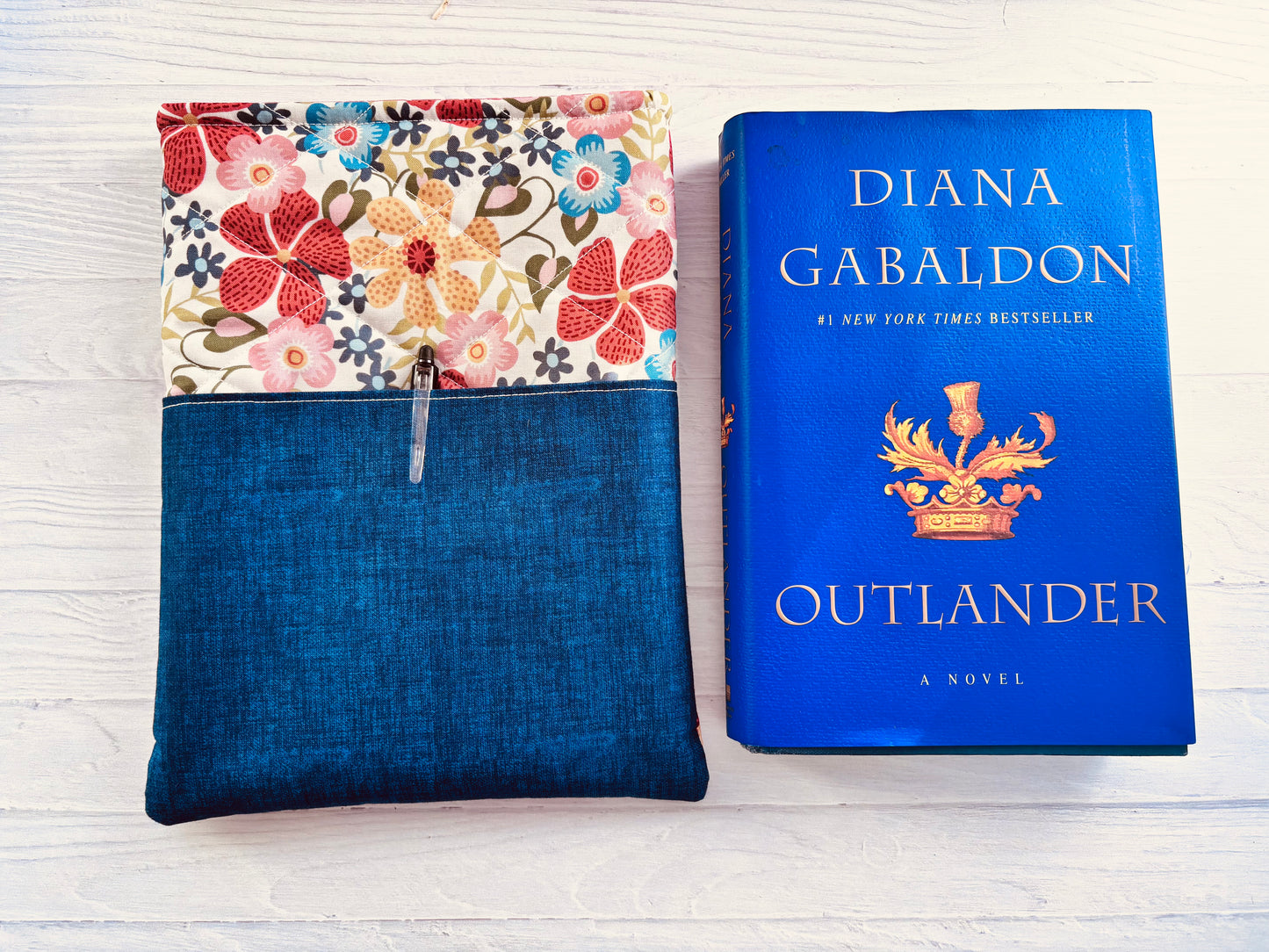 Handmade Quilted Bible Sleeve with Pocket