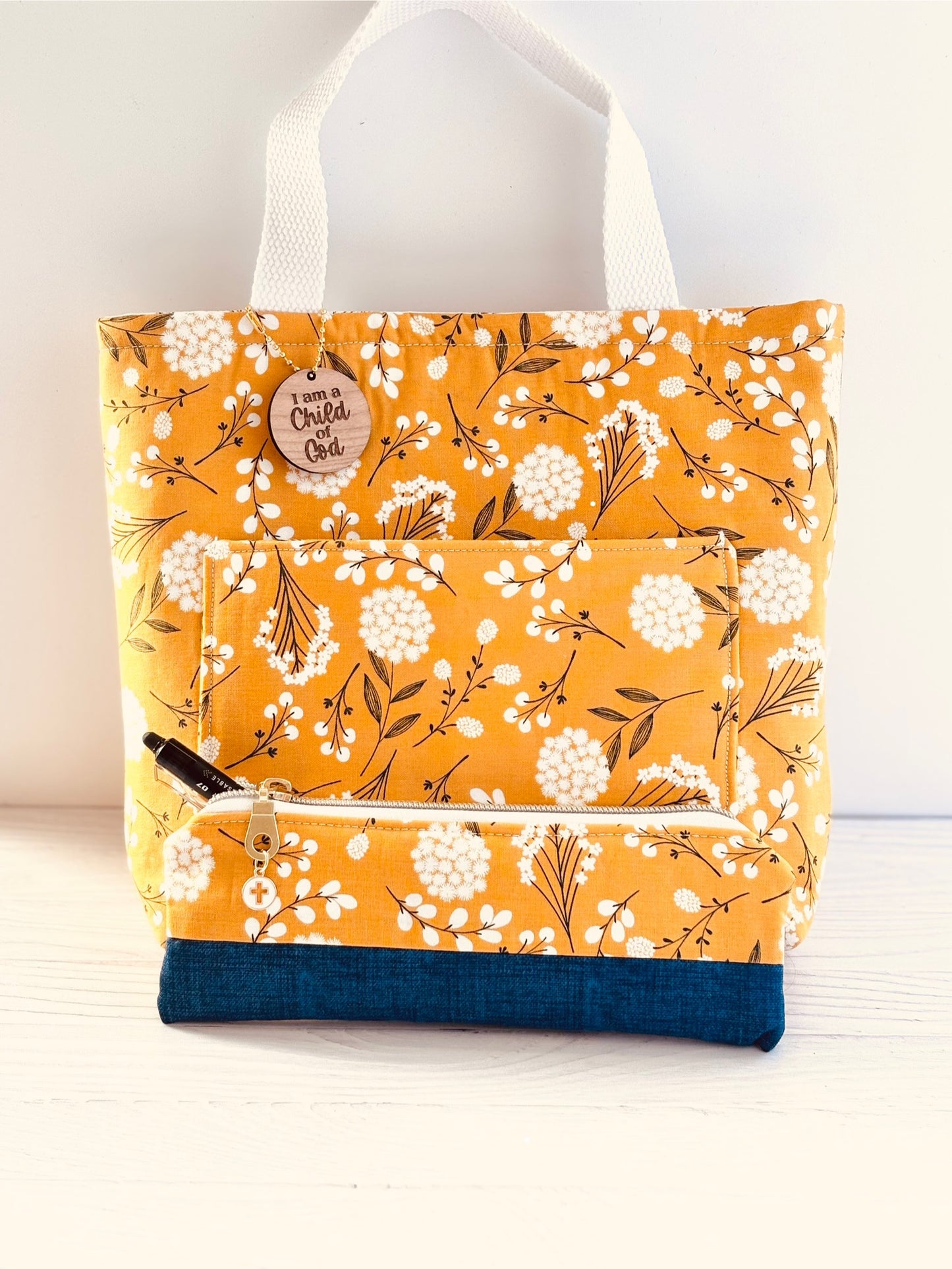 Handmade Quilted Pencil Pouches – Christian Gifts (matching Bible totes sold separately)