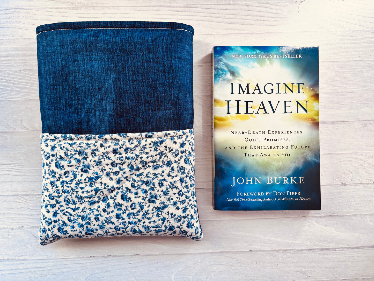 Handmade Quilted Bible Sleeve with Pocket