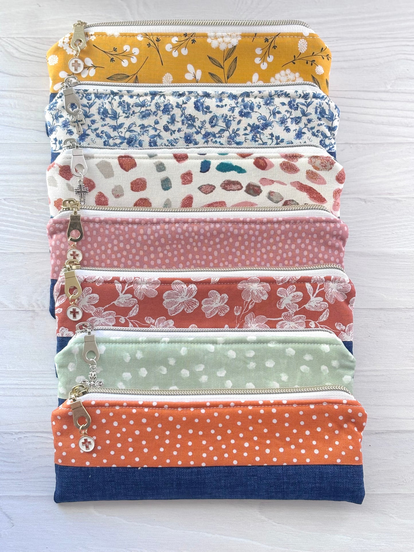 Handmade Quilted Pencil Pouches – Christian Gifts (matching Bible totes sold separately)