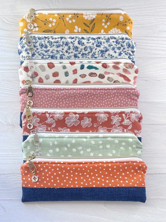 Handmade Quilted Pencil Pouches – Christian Gifts (matching Bible totes sold separately)