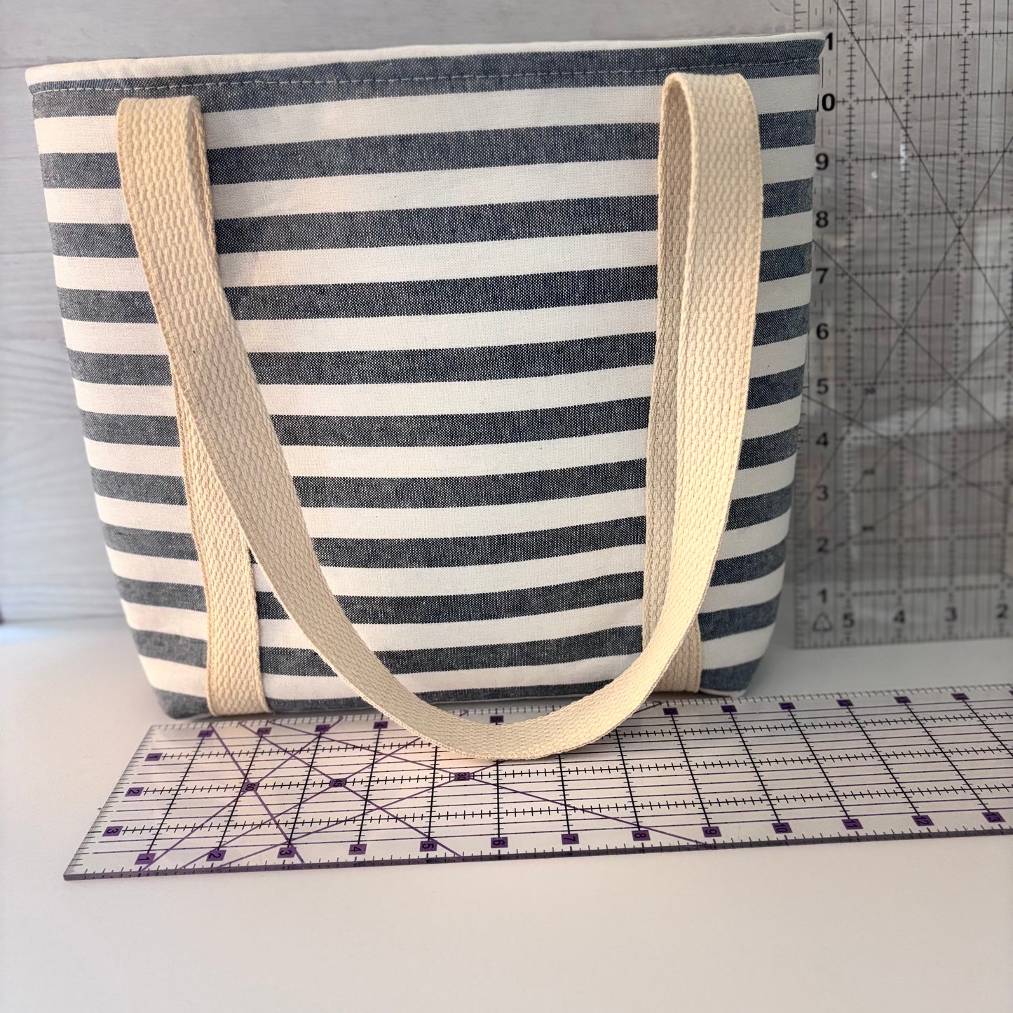 Christian Bible Tote Bag – Faith Message Faux Leather Patch