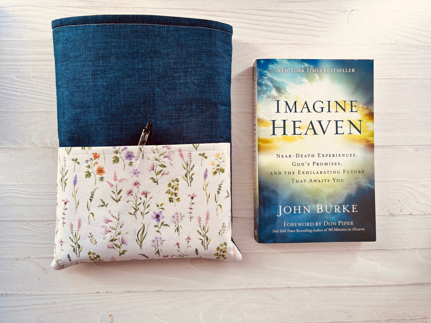 Handmade Bible Sleeve with Pocket