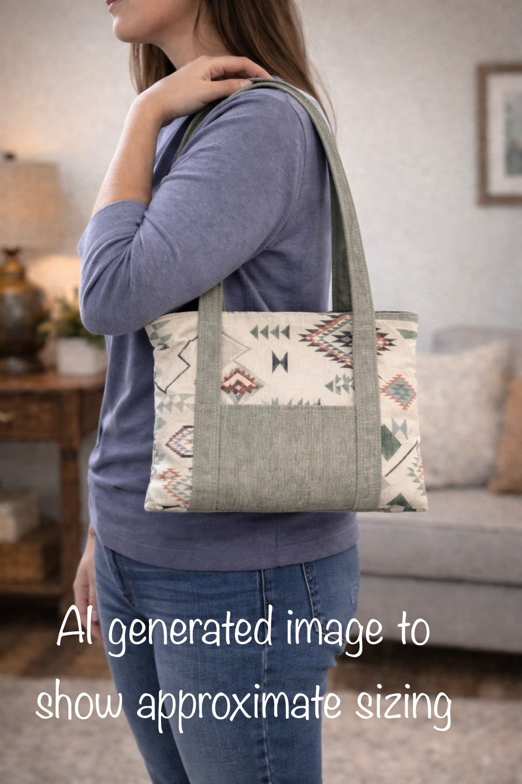 Personalized Bible Tote Bag – Zippered Shoulder Bag for Church & Bible Study