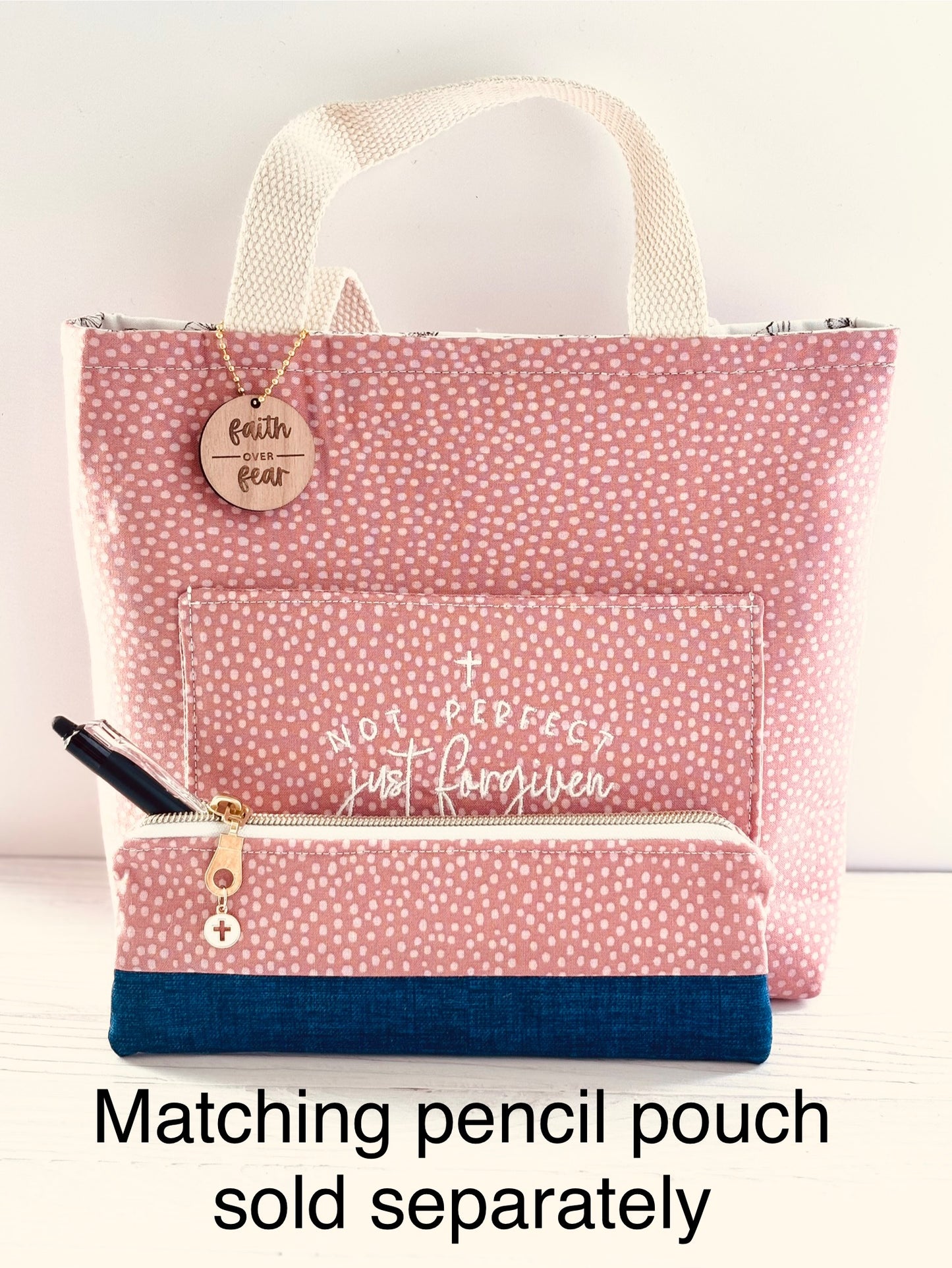 Handmade Bible Tote Bag – Christian Gift