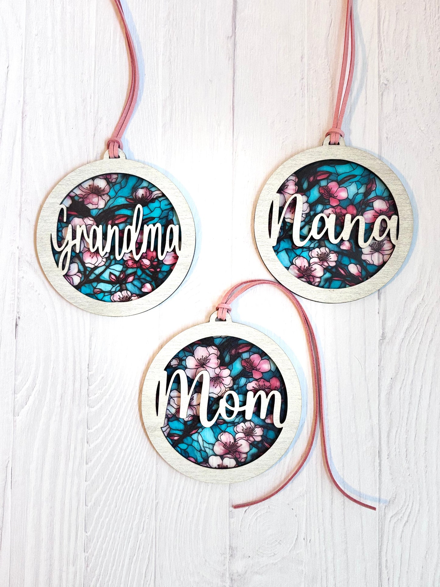 Cherry Blossom Car Charm/Suncatcher  for Mom, Nana, or Grandma
