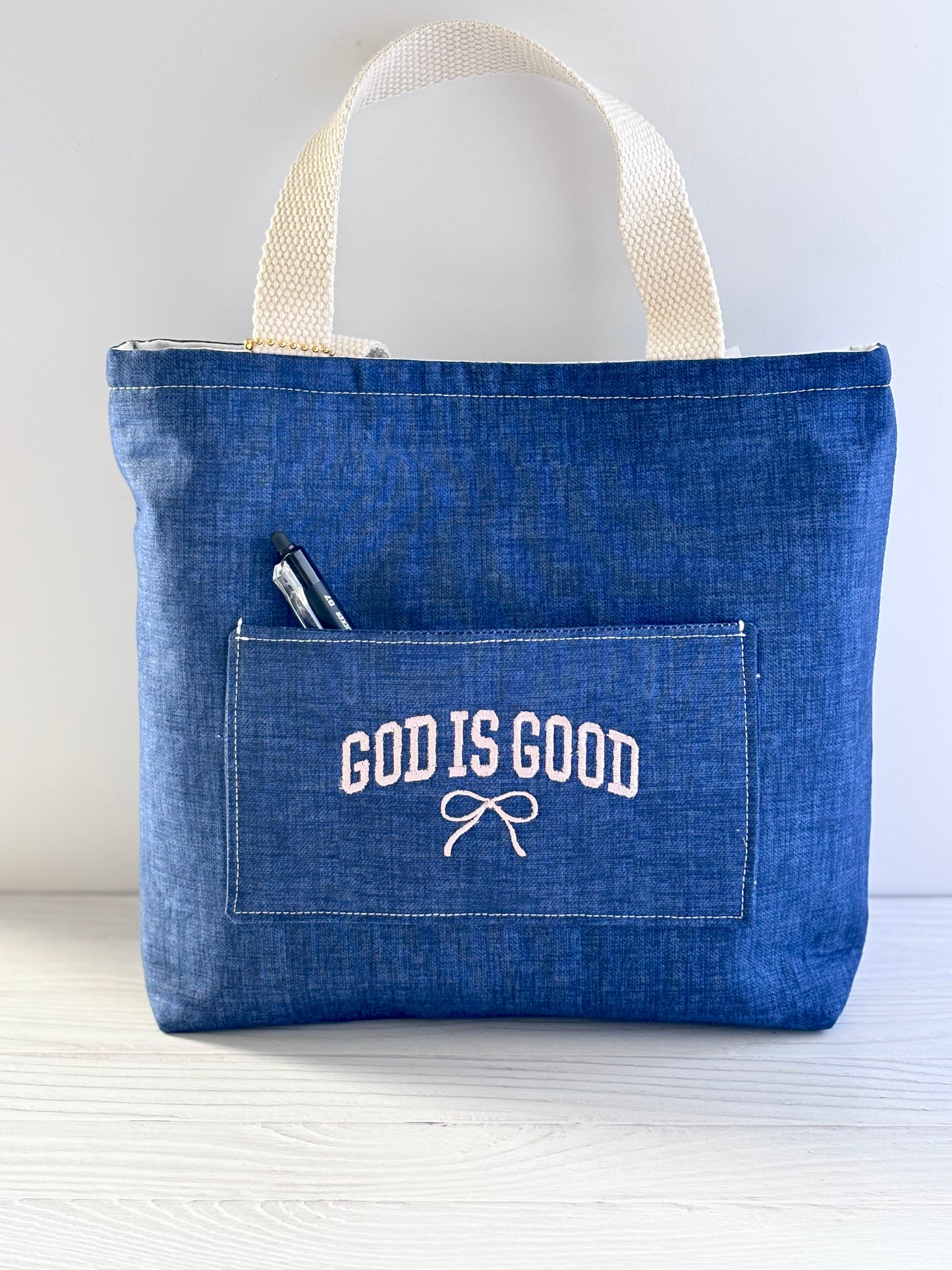 Handmade Bible Tote Bag – Christian Gift