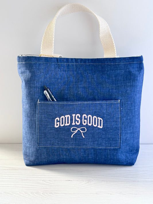 Handmade Bible Tote Bag – Christian Gift