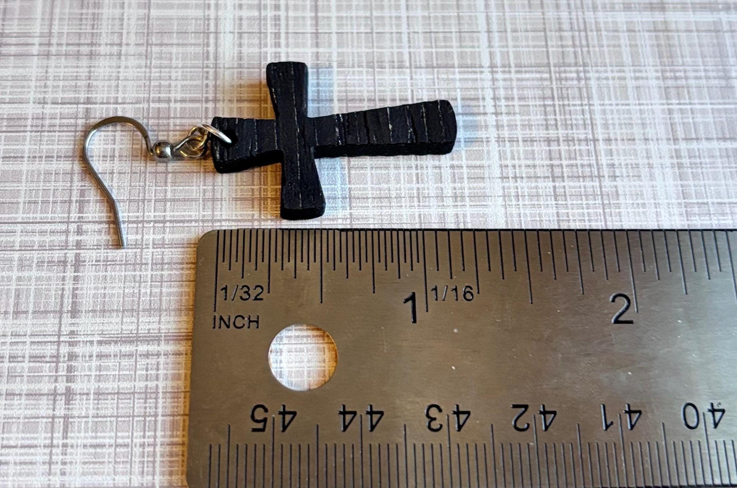 Holy Grounds- Coffee-Inspired Cross Earrings